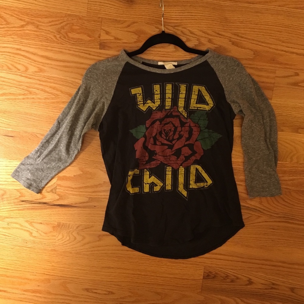 F21 ‘Wild Child’ baseball style tee